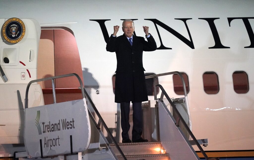 Joe Biden končuje obisk na Irskem, april 2023