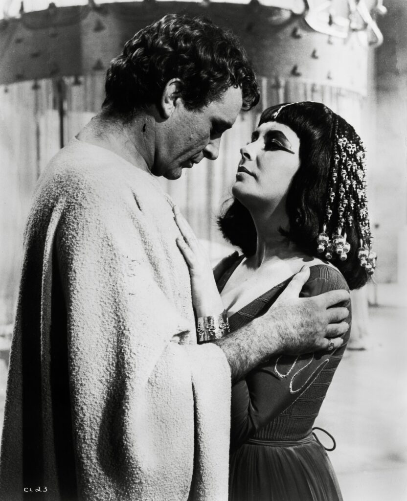 Film Kleopatra (1963), igrala sta Richard Burton, Elizabeth Taylor