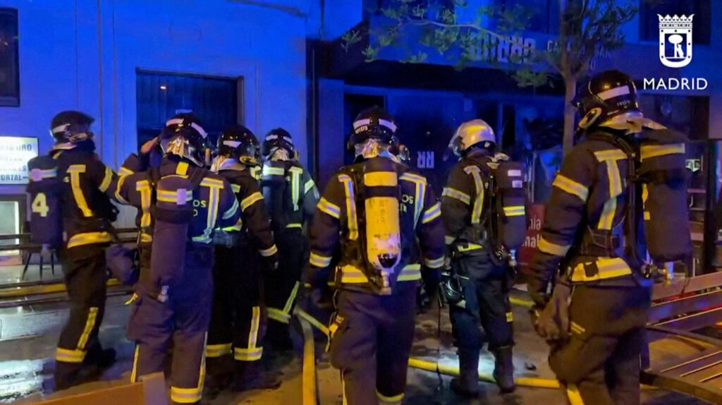 Požar v Madridu