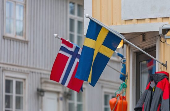 Švedska in norveška zastava