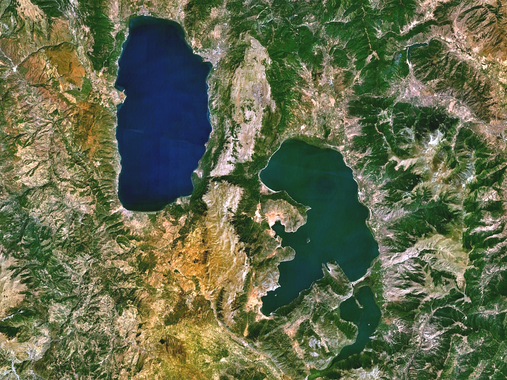 Jezero Ohrid in Prespansko jezero