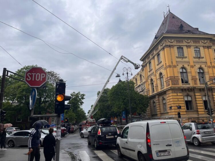 Porušena stavba v centru Zagreba