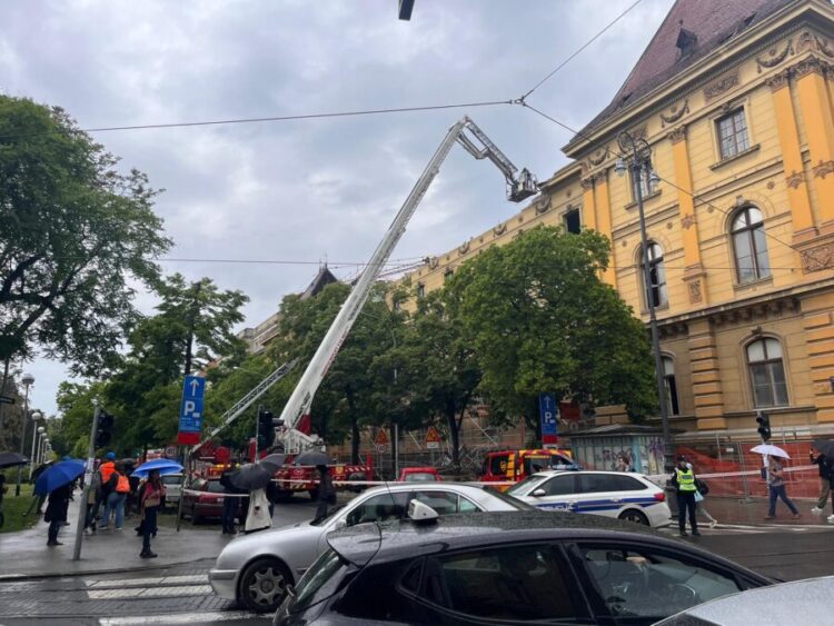 Porušena stavba v centru Zagreba