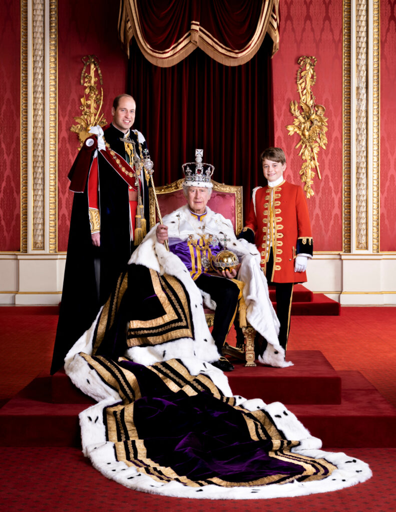 Kralj Karel s prestolonaslednikoma