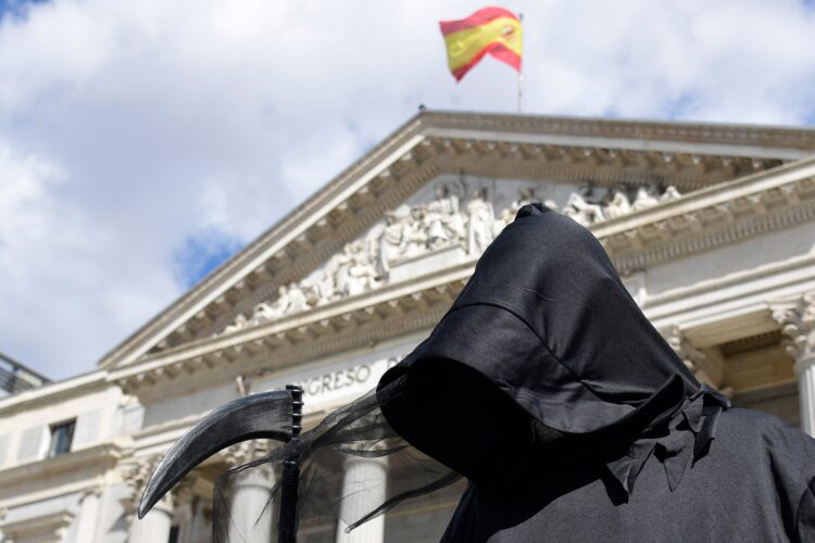 Protest evtanazija Španija