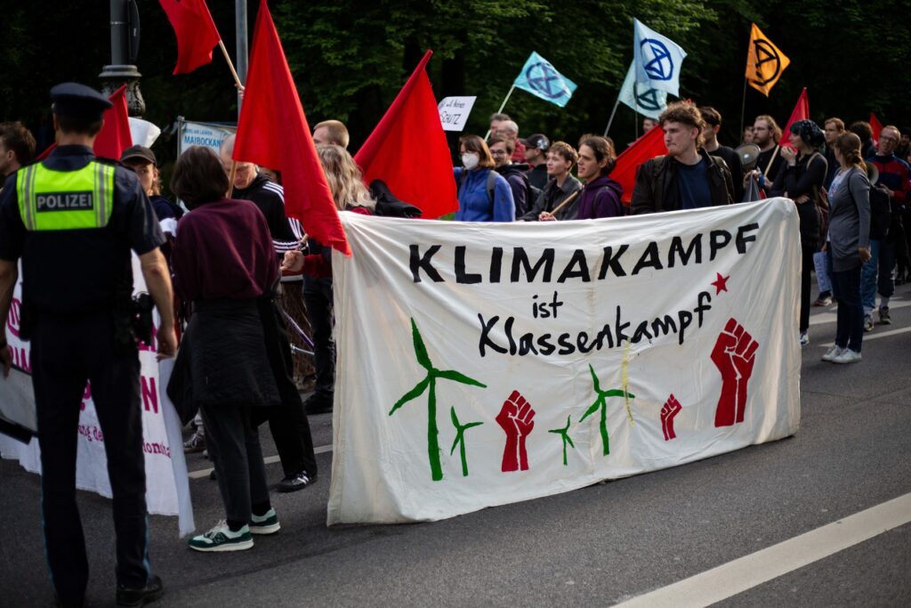 Protest zur Unterstützung der letzten Generation