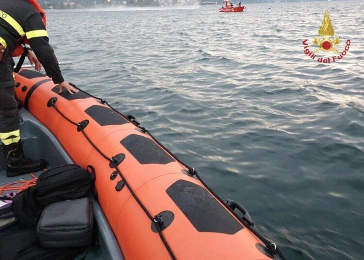 Nesreča čolna na italijanskem jezeru