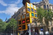 Semafor v Barceloni poimenovan "tetris"