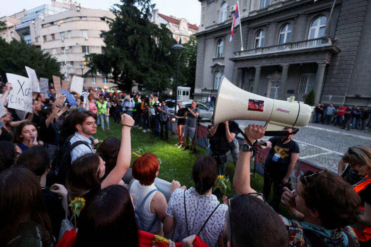 Protest v Beogradu 3. junij