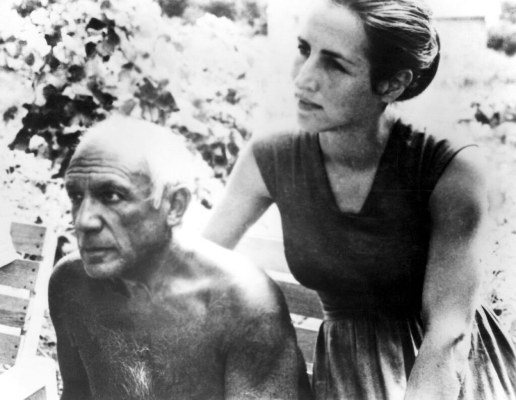 Pablo Picasso in Francoise Gilot. 