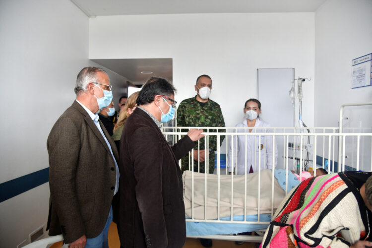 Kolumbijski predsednik Gustavo Petro v bolnišnici.