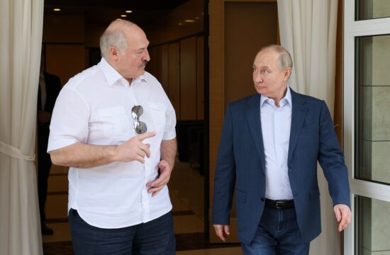 Aleksander Lukašenko in Vladimir Putin