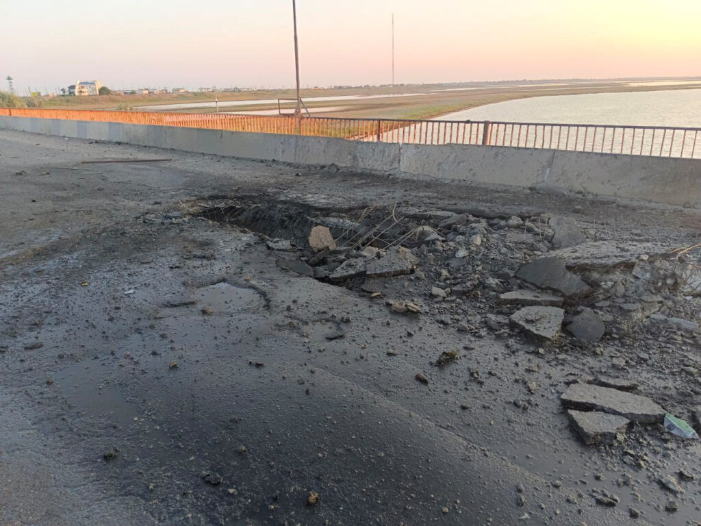 Na Krimu poškodovan most Čongar