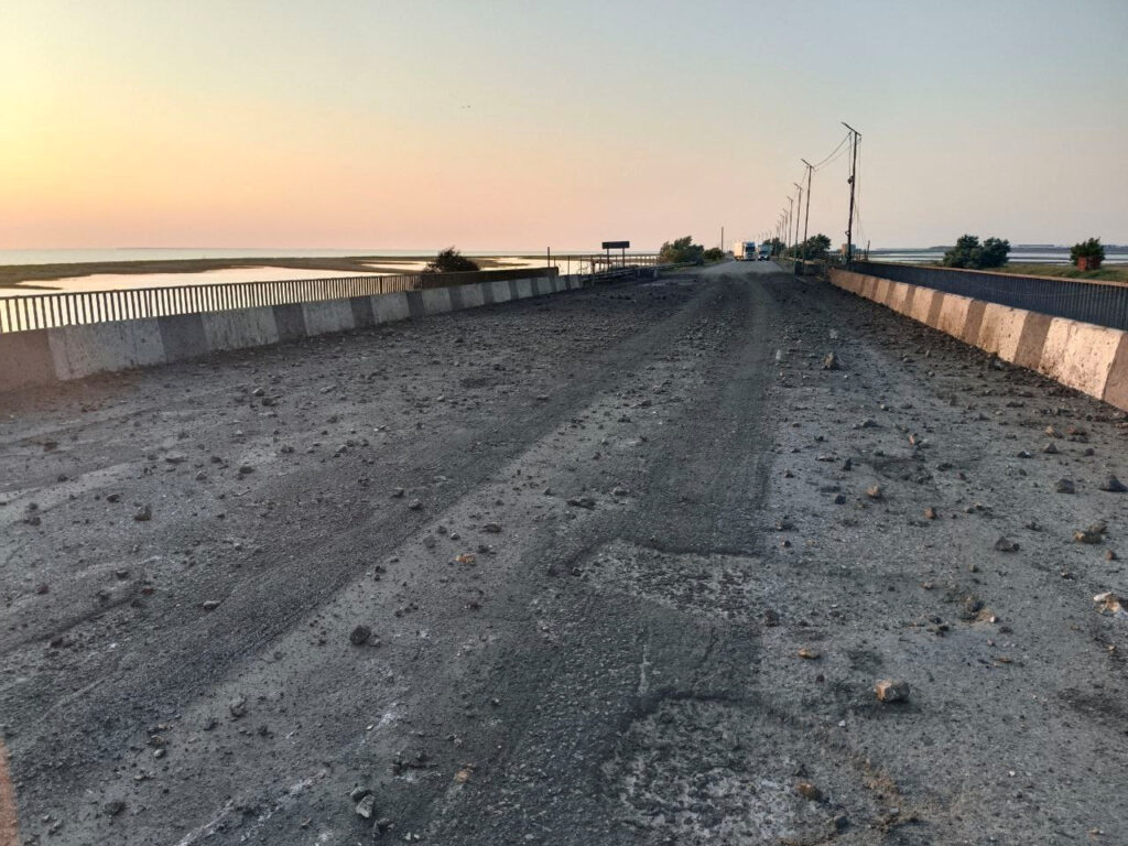 Na Krimu poškodovan most Čongar