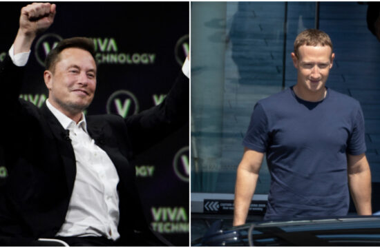 Elon Musk in Mark Zuckerberg
