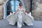Alenka Košir, poroka, poročna obleka