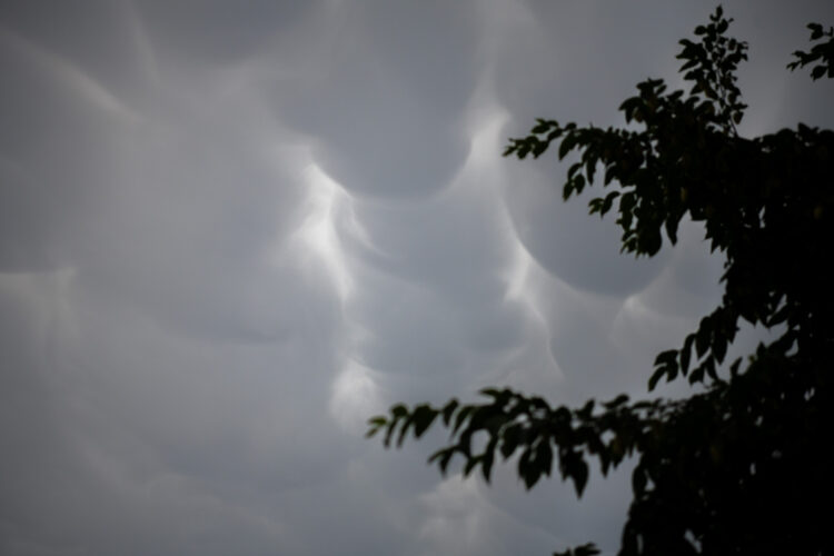 Mammatus oblaki nad Ljubljano