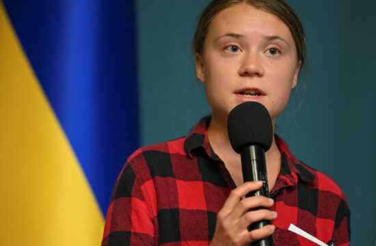 Greta Thunberg na obisku pri Zelenskem v Kijevu