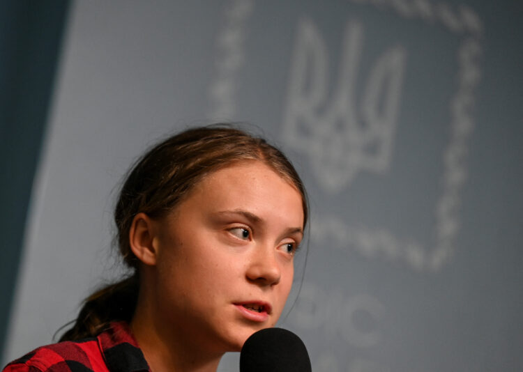 Greta Thunberg na obisku pri Zelenskem v Kijevu