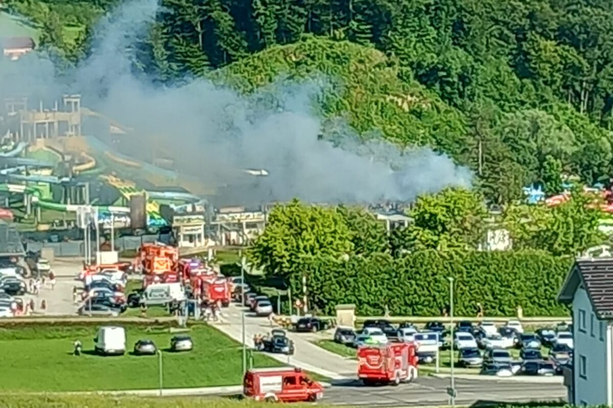 Gori v vodnem parku Aqualuna v Podčetrtku