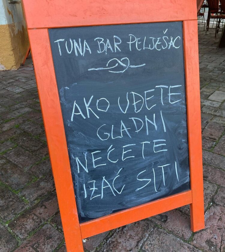 Tuna bar, Trpanj, Pelješac, Hrvaška