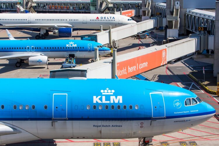 KLM, Nizozemska, letalo, letališče, Amsterdam, Schiphol