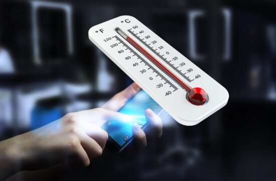 mobilni telefon, visoka temperatura, vročina, termometer