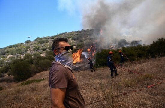 Požar v Grčiji.