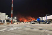 požar blizu letališča v Palermu
