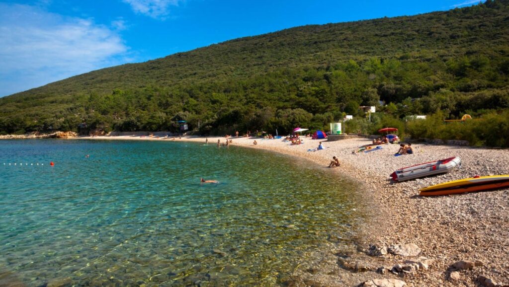 plaža, Slatina, Martinšćica, Cres, otok, Jadransko morje, Hrvaška
