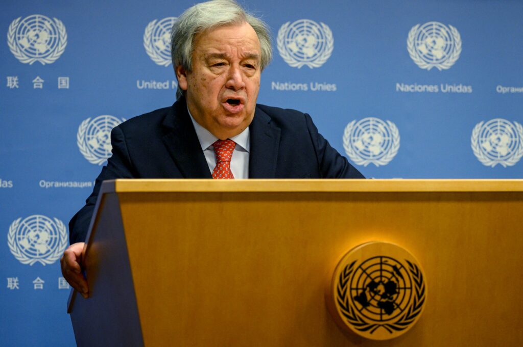 Generalni sekretar Združenih narodov Antonio Guterres