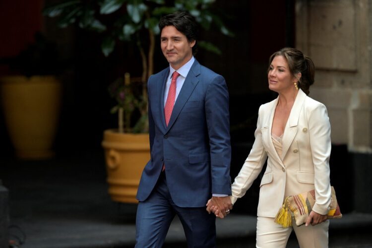 Kanadski premier Justin Trudeau in Sophie Gregoire Trudeau