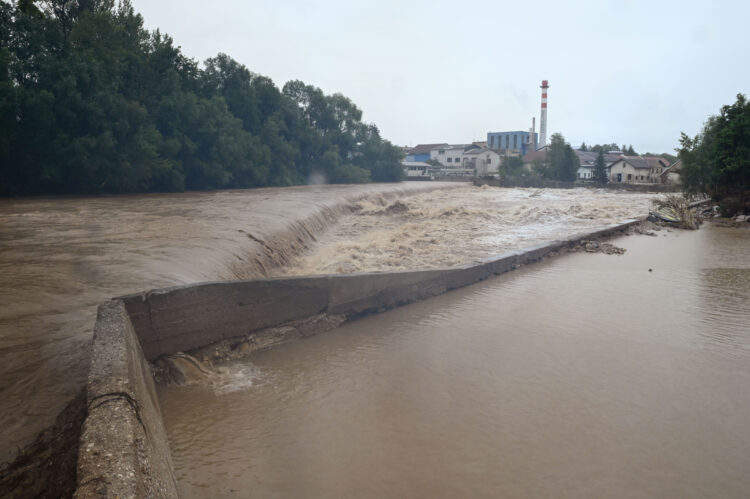 Poplave v naselju Goričane v občini Medvode