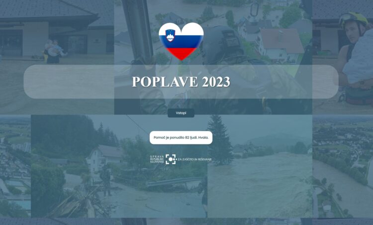 aplikacija za poplave 2023