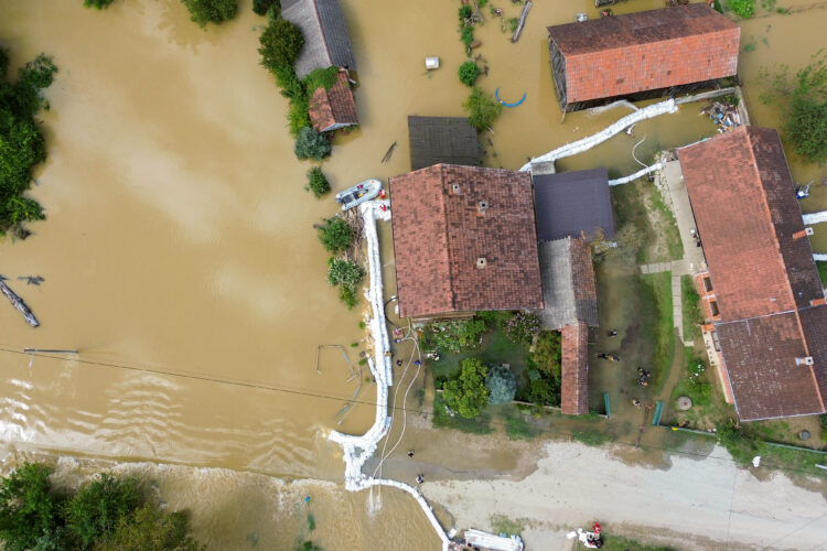 Poplavljena Drava na Hrvaškem