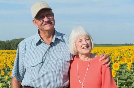 Lee Wilson presenetil ženo s poljem sončnic