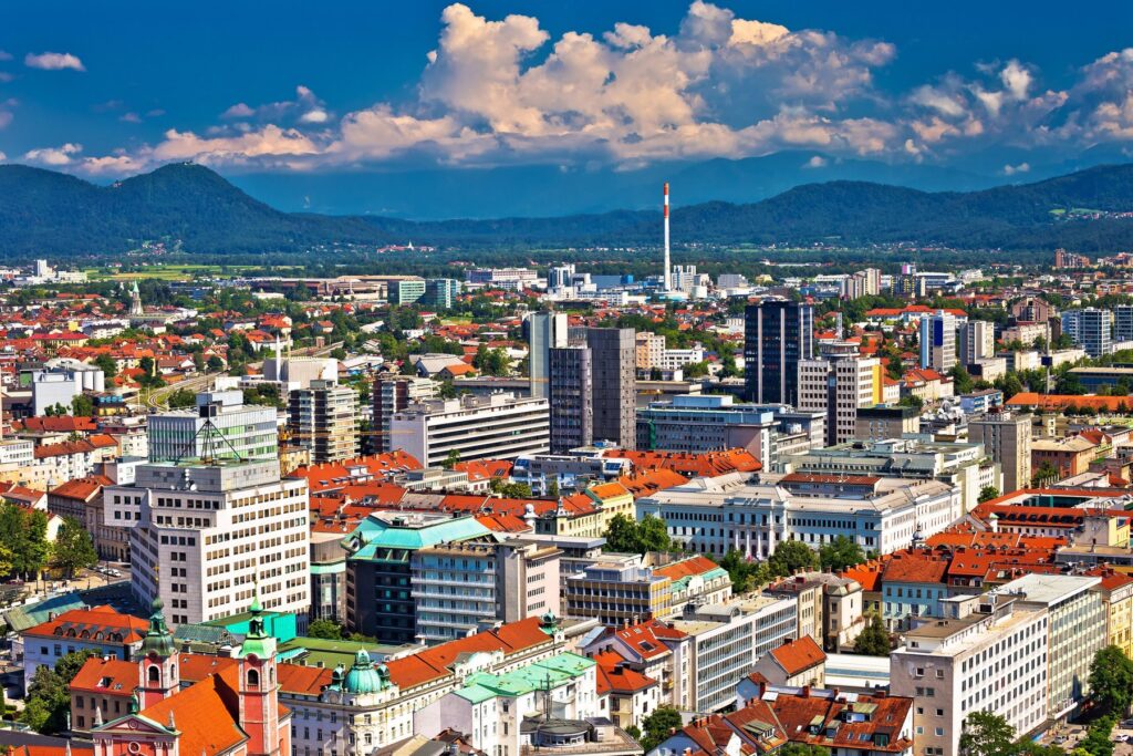 Ljubljana, pogled iz zraka
