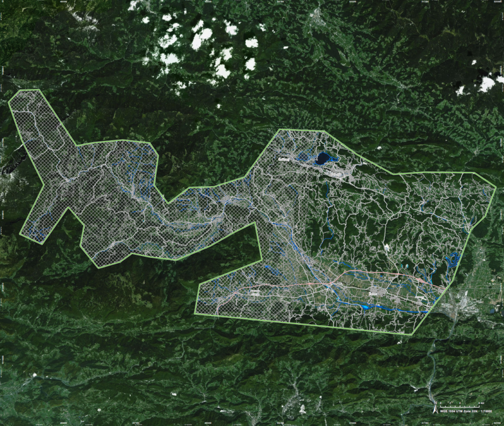 Poplavljeno območje v Žalcu, 4. avgusta 2023