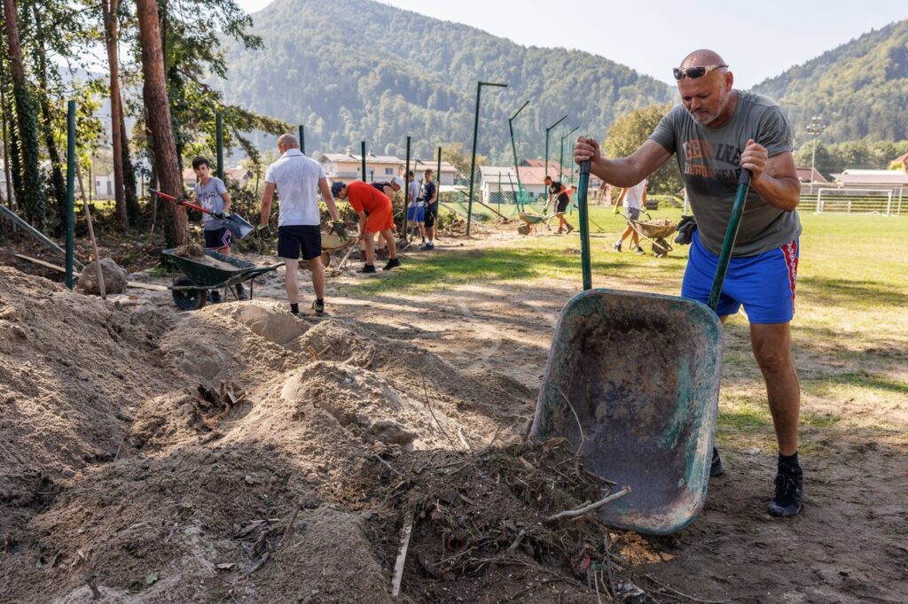 Športni park Mozirje, poplave