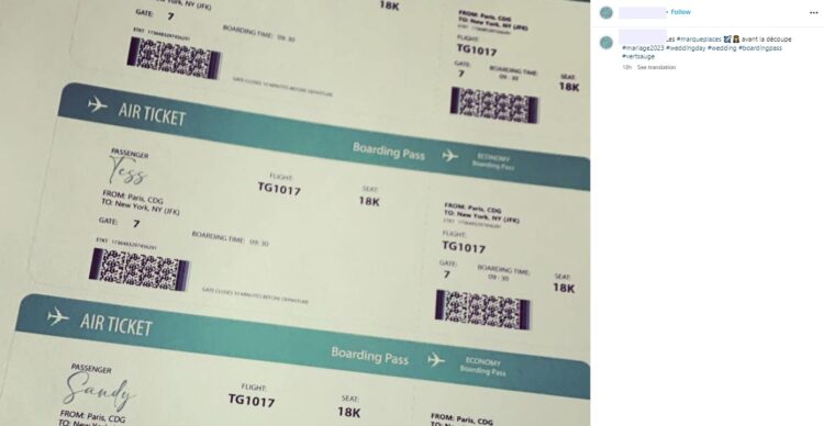 boarding pass, letalska karta, instagram