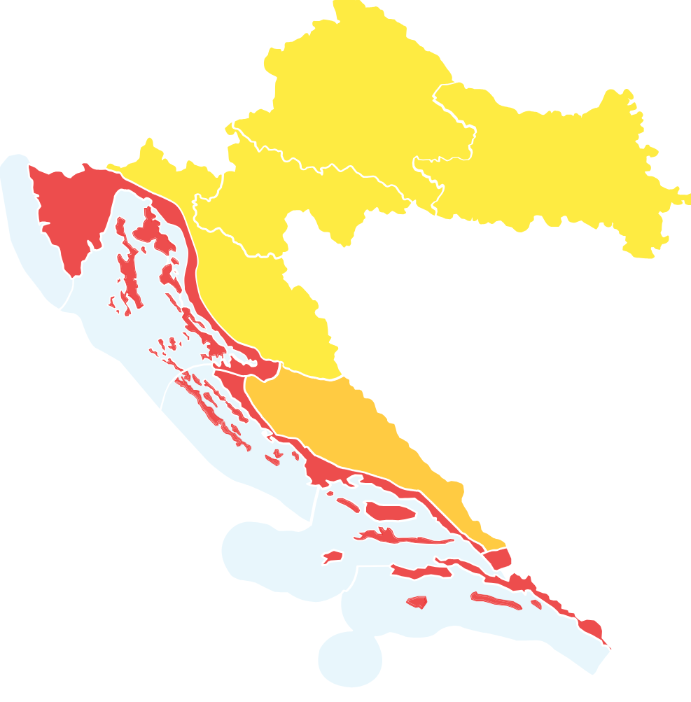 Vreme na Hrvaškem