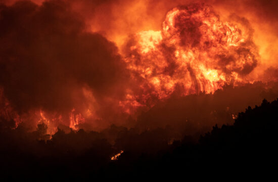 Gozdni požari v Grčiji.
