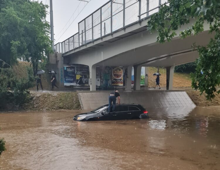Poplave, Ljubljana, podvoz