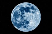 polna luna, modra