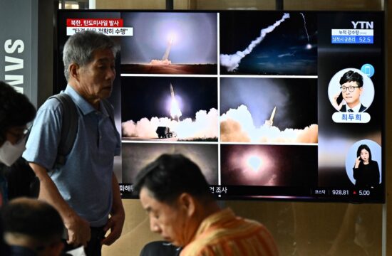 Televizija s posnetki severnokorejske rakete