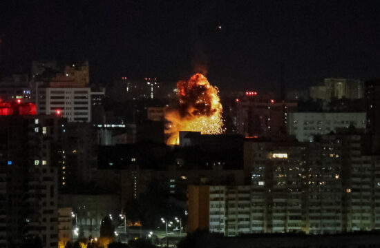 Eksplozija ob napadu na Kijev.