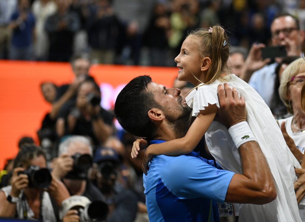 Novak Đoković s hčerko Taro