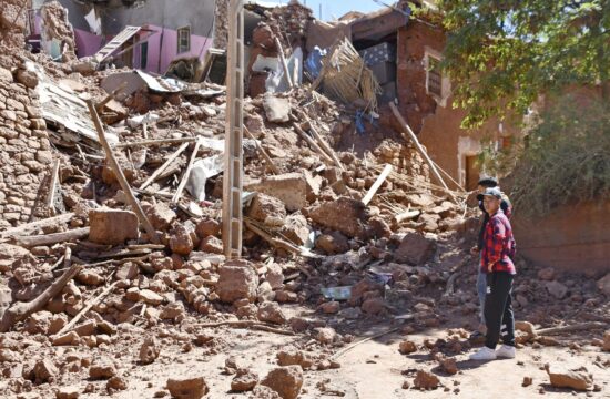 Posledice uničujočega potresa v Maroku.