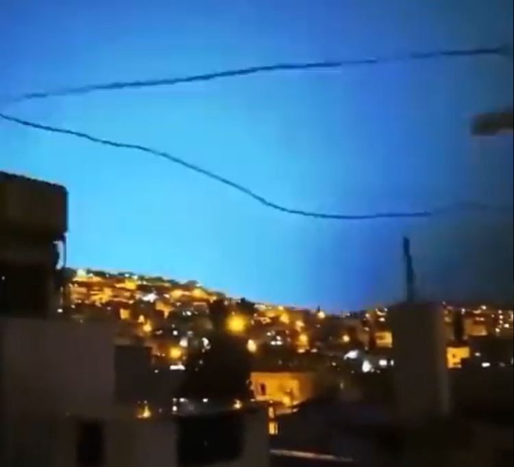 Modri blisk v Maroku pred potresom