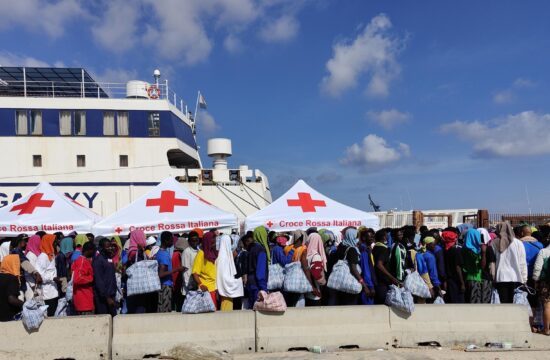 Migranti na otoku Lampedusa